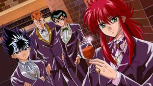 Yu Yu Hakusho Ghost Fighter In Suit Wallpaper