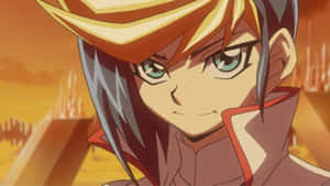 Yugo - The Synchro Duelist From Yu-gi-oh! Arc-v, Summoning His Powerful Clear Wing Synchro Dragon. Wallpaper