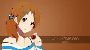 Yui Hirasawa Playing Guitar On Stage Wallpaper