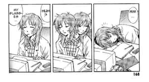 Yui Ikari Smiling In Front Of The Dreamy Skyline Wallpaper