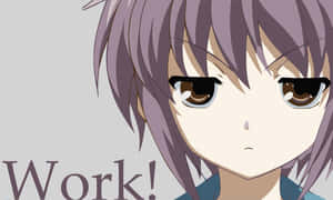 Yuki Nagato In Deep Thought While Reading Wallpaper