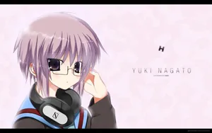 Yuki Nagato - Intense Gaze In A Digital World Wallpaper