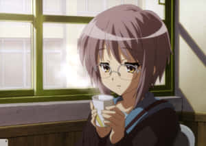 Yuki Nagato With A Serene Expression Wallpaper