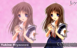 Yukine Miyazawa Clannad Anime Art Wallpaper