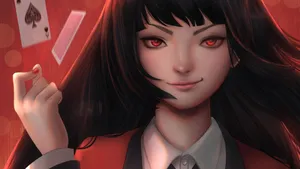 Yumeko Jabami - The Exciting Gamble Wallpaper