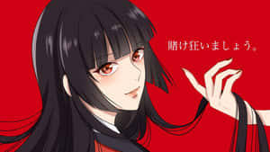 Yumeko Jabami Unleashing Excitement In Gambling Wallpaper