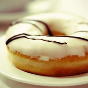 Yummy Glazed Donut Wallpaper