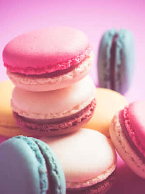 Yummy Macaroons Phone Wallpaper