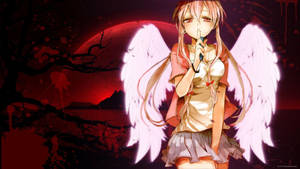 Yuno Gasai Angel Wings Wallpaper