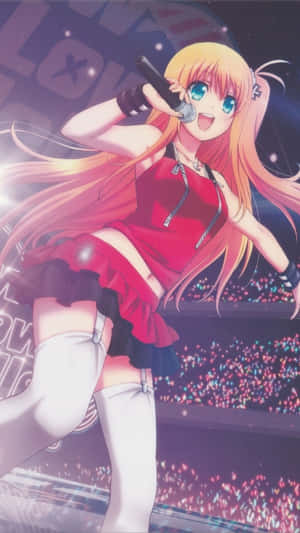 Yusa From Charlotte Anime Singing Wallpaper