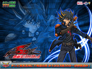 Yusei Fudo Dueling In Action Wallpaper