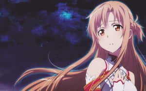 Yuuki Asuna In Action, Sword Art Online Wallpaper Wallpaper