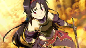 Yuuki Konno In Sword Art Online 2 Wallpaper