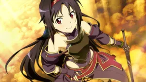 Yuuki Konno In Sword Art Online 2 Wallpaper