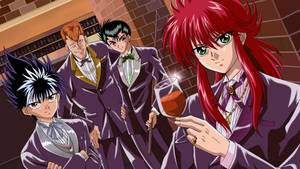 Yuyu Hakusho Characters In School Uniform Wallpaper