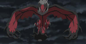 Yveltal With Dark Sky Background Wallpaper