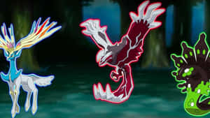 Yveltal With Xerneas And Zygarde Wallpaper