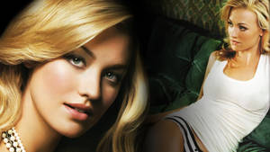 Yvonne Strahovski Side-by-side Photo Wallpaper