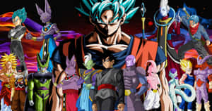 Z Fighters From Dragon Ball Unite To Protect The Universe Wallpaper