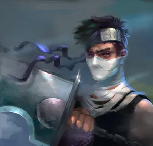 Zabuza Momochi Artistic Portrait Wallpaper
