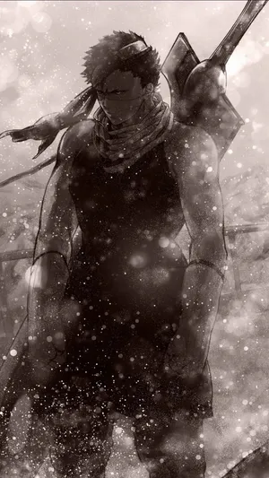 Zabuza Momochi Misty Battle Stance Wallpaper