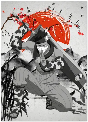 Zabuza Momochi Silent Assassin Artwork Wallpaper