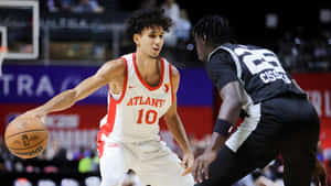 Zaccharie Risacher Basketball Highlights Wallpaper