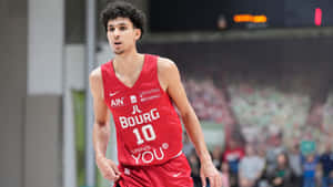 Zaccharie Risacher Basketball Player Wallpaper