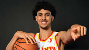 Zaccharie Risacher Basketball Profile Wallpaper