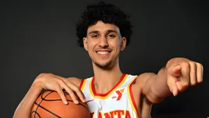 Zaccharie Risacher Basketball Profile Wallpaper