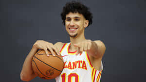 Zaccharie Risacher Basketball Profile Wallpaper