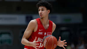 Zaccharie Risacher Basketball Profile Wallpaper