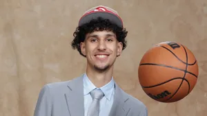 Zaccharie Risacher Basketball Star Wallpaper