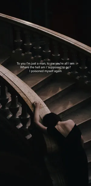 Zach Bryan Lyrics Staircase Despair Wallpaper