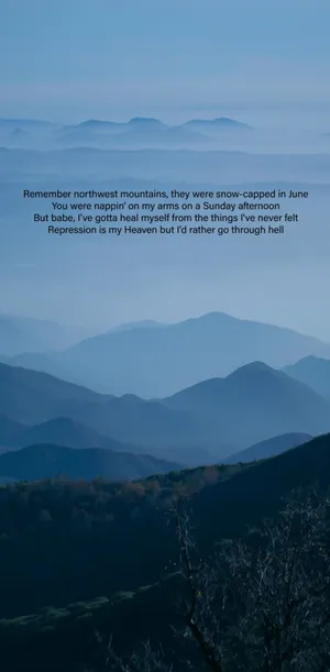 Zach Bryan Mountain Quotes Wallpaper