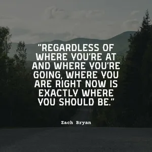 Zach Bryan Quoteon Life Journey Wallpaper