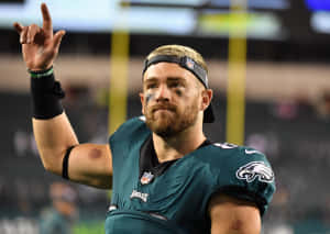 Zach Ertz Eagles Celebration Gesture Wallpaper