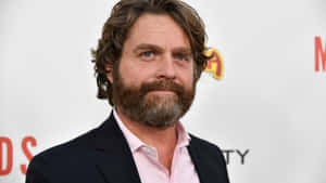 Zach Galifianakis At The 2019 Golden Globe Awards Wallpaper