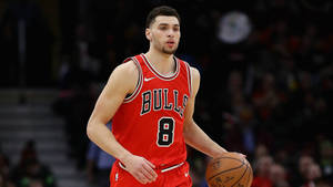 Zach Lavine Emerging Elite Nba Star Wallpaper