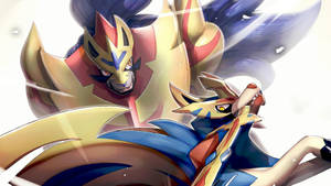 Zamazenta With Zacian Wallpaper