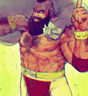 Zangief Power Move Street Fighter Art Wallpaper