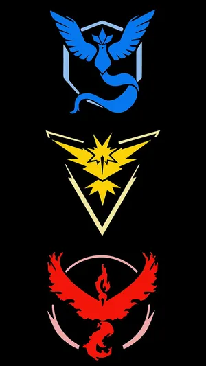 Zapdos And Team Logos Wallpaper