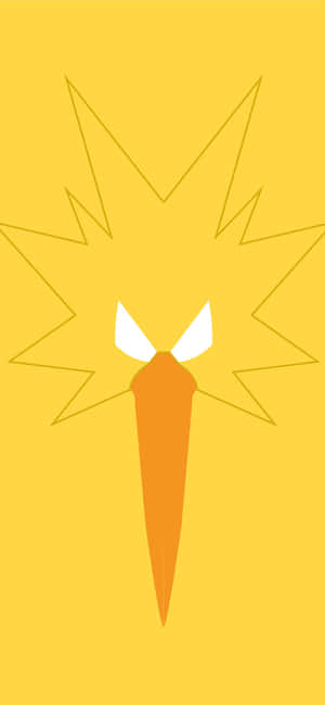 Zapdos Minimalist Face Wallpaper