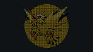 Zapdos Pixel Artwork Wallpaper