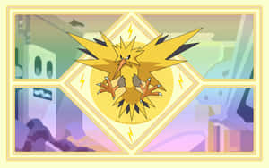 Zapdos Poster In Laboratory Wallpaper