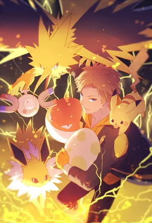 Zapdos With Team Instinct Wallpaper