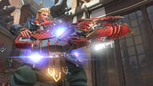 Zarya, The Powerful Tank Hero From Overwatch Wallpaper