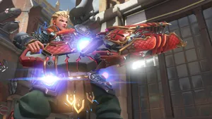 Zarya, The Powerful Tank Hero From Overwatch Wallpaper