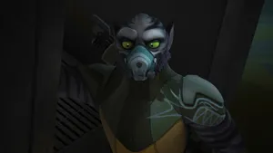Zeb Orrelios, The Brave And Powerful Leader From Star Wars Rebels Wallpaper