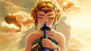 Zelda Playing Ocarina Wallpaper